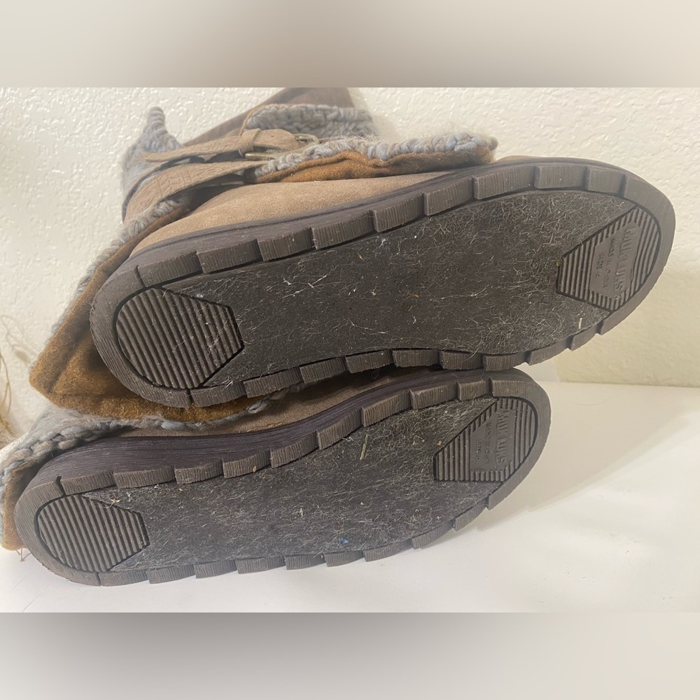 Muk Luks women’s Nikki Brown Boots with a faux suede upper size 6 - Picture 6 of 9